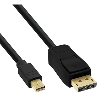 Abbildung von InLine 17136S Mini DisplayPort zu Kabel, schwarz, 0,5m