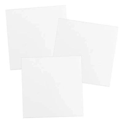 Abbildung von Ideen mit Herz Leinwand auf Keilrahmen 280 g/m² weiß ideal zum Bemalen Acrylfarben (30 x 30 cm 3 Stück)