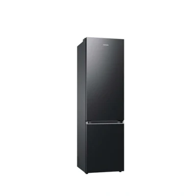 Abbildung von Samsung RB38C607AB1/EF Kühl Gefrierkombination, 203 cm, 387 l, AI Kühlschrank mit Gefrierfach, Wifi &amp; Energy Mode, Humidity Fresh+, Space Max Technologie, No Frost+, Premium Black Steel