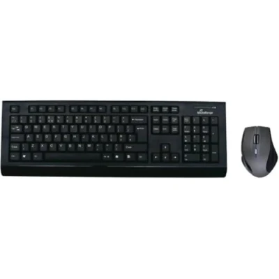 Abbildung von MediaRange Funk Tastatur und Maus Set, QWERTY (UK), schwarz/grau