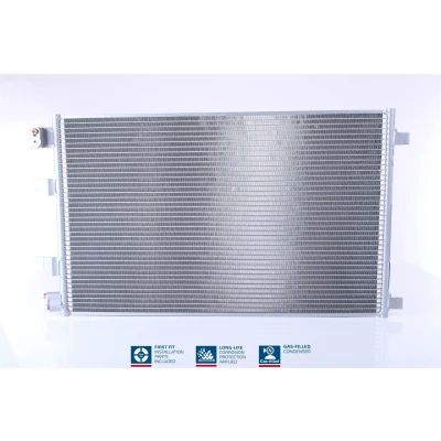 Abbildung von NISSENS 940402 Klimakondensator ohne Trockner Aluminium 626 R 134a NISSAN: Qashqai / Qashqai+2 I