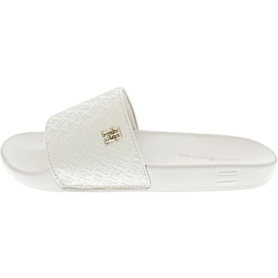 Abbildung von Tommy Hilfiger Pantolette flach, Damen, Größe: 36, Ancient white Schuhe