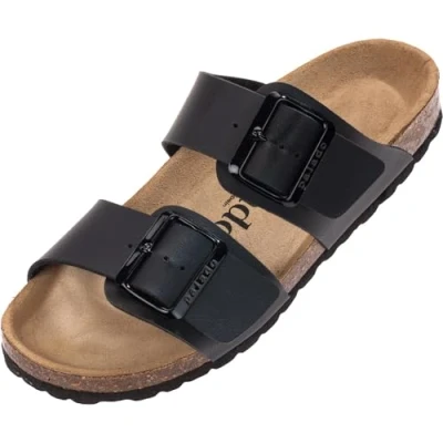 Abbildung von Palado Samos EGS Pantolette flach, Damen, Größe: 37, Schwarz matt Schuhe