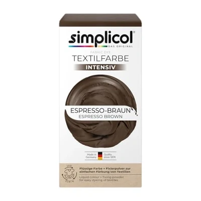Abbildung von simplicol 8007138 Textilfarbe, flüssige Farbe, Pulver, 2 teiliges Set