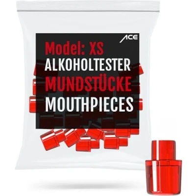 Abbildung von ACE XS Mundstücke 20x Mundstück für Alkoholtester Vorratspackung mit 20 Promilletester Mundstücken