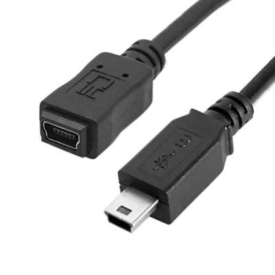 Abbildung von chenyang Mini USB Verlängerungskabel, 2.0 5 polig Stecker auf Buchse Strom/Lade/Datenübertragungs Verlängerungskabel Adapter 0.5M für Dashcam/GPS/Mikrofon