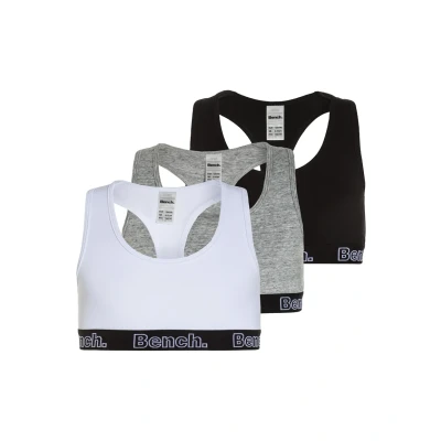 Abbildung von Bench 3 PACK Bustier für Kinder, Größe: 146/152, Black/grey/white