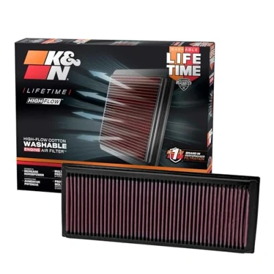 Abbildung von K&amp;N 33 2181 Motorluftfilter: Hochleistung, Prämie, Abwaschbar, Ersatzfilter,Erhöhte Leistung, 1998 2015 (G550, R500, S400 Hybrid, C300, G500, GL 450, 500, 550, andere ausgewählte modelle)