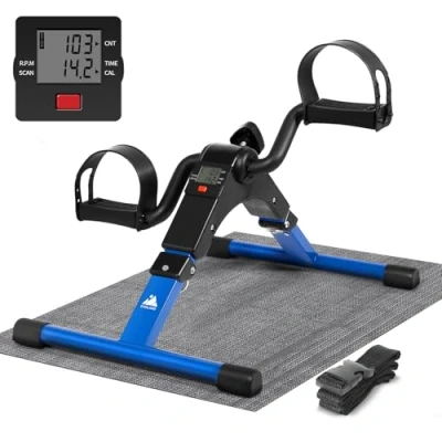 Abbildung von EVOLAND Mini Bike, Arm und Beintrainer Heimtrainer, Hometrainer, Fitnesstrainer, Sportgerät, Minifahrrad Bewegungstrainer Fitnessgerät für Zuhause Büro X1225