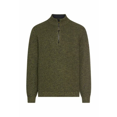 Abbildung von camel active Troyer MIT Melierter Struktur Strickpullover, Herren, Größe: 3XL, Forest green
