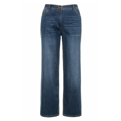 Abbildung von Ulla Popken Jeans Straight Leg, Damen, Größe: 42, Bleu jean