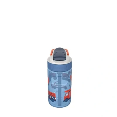 Abbildung von Kambukka Trinkflasche Kinder 400 ML Wasserdicht Flecken und Geruchs resistent Langlebig stoßfest Spülmaschinenfest mit Strohhalm Modell Lagoon Road Dogs