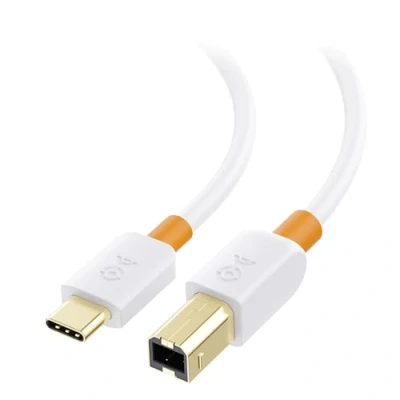 Abbildung von Cable Matters Druckerkabel USB C 2m (USB auf B Kabel, Cable) in Weiß 2 Meter