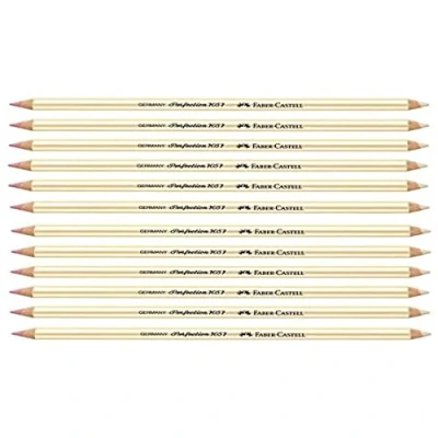 Abbildung von Radierstift Perfection, 7057, holzgefasst, ro/we,VE=12
