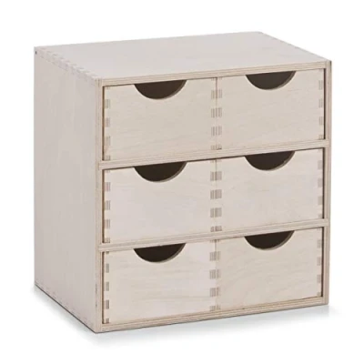 Abbildung von Zeller 13192 Schubladenelement, 6 er, Birke 28 x 20 cm, Sonstige
