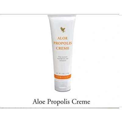 Abbildung von Aloe Vera Propolis Creme Forever Living einzigartig für trockene und gereizte Haut Bienenpropolis Vitamine Kamille rückfettende Öle exzellenter Feuchtigkeitsspender