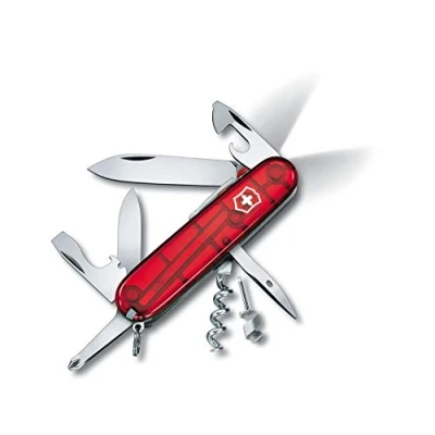 Abbildung von Victorinox Spartan Lite, Offiziersmesser, Schweizer Taschenmesser, Swiss Army Knife, rot transp.