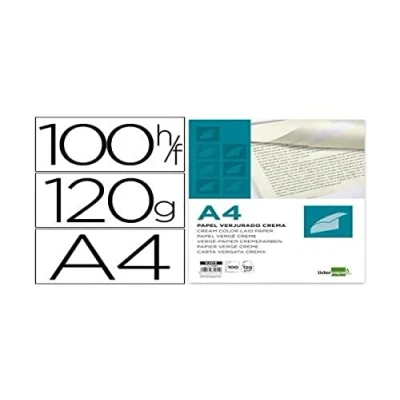 Abbildung von COLOR Creme Bütten UNICOLORE120 mit Wasserzeichen versehene gr / m² Box 100 Blatt A4