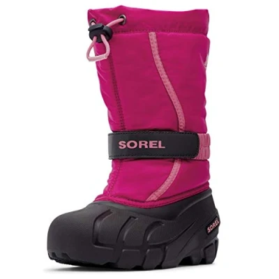 Abbildung von Sorel KIDS FLURRY Schneestiefel für Unisex Kinder, Rot (Deep Blush x Tropic Pink) Youth, 33 EU