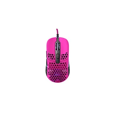 Abbildung von Xtrfy M42 RGB, Ultraleichte Kabelgebundene Gaming Maus, Hochmoderner Pixart 3389 Sensor, Modulares Gehäuse (2 Größen inkl.), RGB Beleuchtung, Pink Edition
