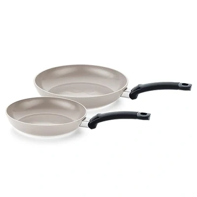 Abbildung von Fissler Ceratal Classic Pfannen Set / 2 teilig, Aluminium Pfanne, Keramik beschichtet (24+28 cm) Ceramic Bratpfanne antihaftend Induktion