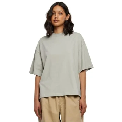 Abbildung von Urban Classics Organic Heavy SLIT Tshirt basic, Damen, Größe: XL, Lightasphalt