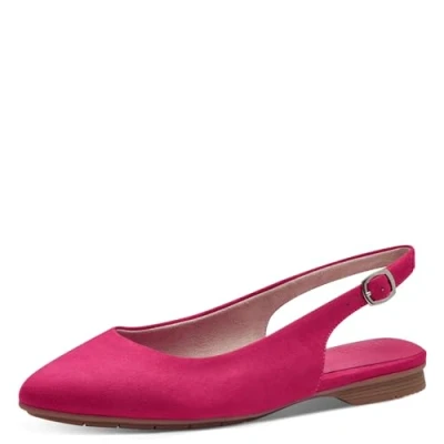 Abbildung von Jana Damen Slingpumps Flach Vegan, Rosa (Fuxia), 38 EU