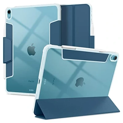 Abbildung von Spigen Ultra Hybrid Pro Hülle Kompatibel mit iPad Air 6. M2 (2024) / 5. (2022) 4. Generation (2020) 11 Zoll und 10.9 Case Blaugrün