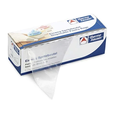 Abbildung von thermohauser Einweg Spritzbeutel (Kunststoff PE) Smoothy, transparent, 100 Stück, 40,0x23,0x0,009 cm