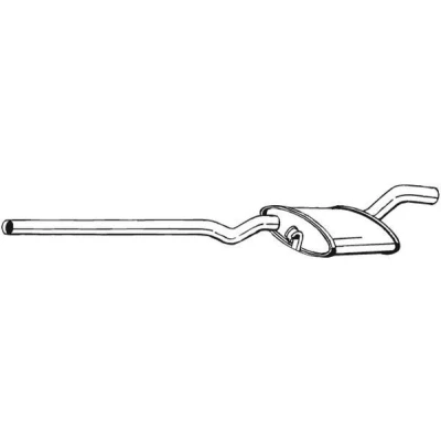 Abbildung von BOSAL 282 599 Mittelschalldämpfer VOLKSWAGEN: GOLF 2