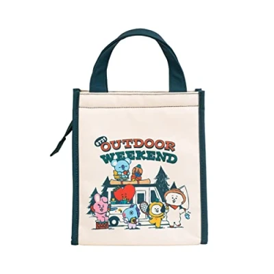Abbildung von Grupo Erik Picknicktasche Kühltasche Klein BT21 Lunchtasche Arbeit Lunchbag Männer Damen Thermotasche Lunchbox