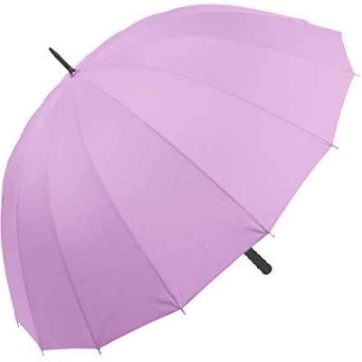 Abbildung von iX brella Leichter XXL Partnerschirm 16 teilig mit angenehmen Softgriff Durchmesser 1,29 Meter Light Lilac