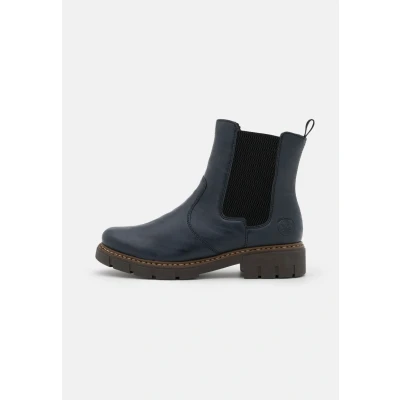 Abbildung von Rieker Stiefelette, Damen, Größe: 37, Pazifik/schwarz Schuhe