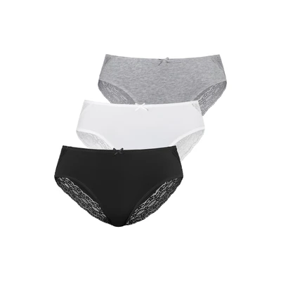 Abbildung von Vivance JAZZ Slip, Damen, Größe: 44/46, Creme grau meliert schwarz