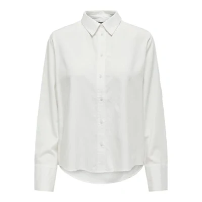 Abbildung von ONLY Onlberit LIFE Shirt Hemdbluse Snow white, Damen, Größe: Large, white