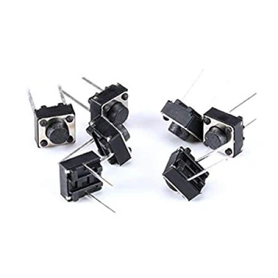 Abbildung von Youmile 100PACK Tact Button Schalter 2 Pin DIP 6x6x5mm PCB Momentary Tactile Push Switch