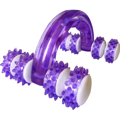 Abbildung von Hippotonic Massage Grip Lila Weiß