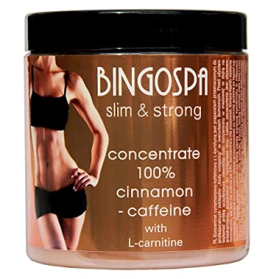 Abbildung von Anti Cellulite Zimt und Koffein 100% Konzentrat mit L Carnitin 250 g BINGOSPA