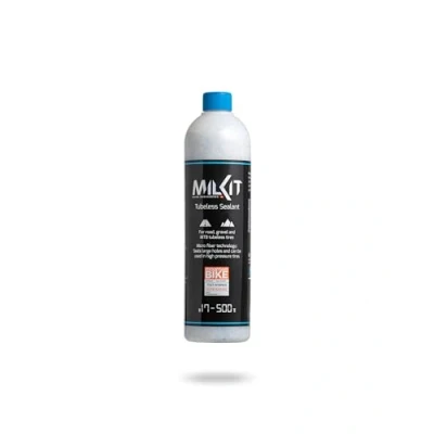 Abbildung von milKit Tubeless Dichtmilch in 500 ml Flasche Fahrrad Reifendichtmittel Milch Fahrradreifen Dichtmittel MTB, Rennrad &amp; Co.