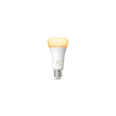 Abbildung von Philips Hue White E27 Viererpack 4x800lm, warmweißes Licht, dimmbar, steuerbar via App, kompatibel mit Amazon Alexa (Echo, Echo Dot)