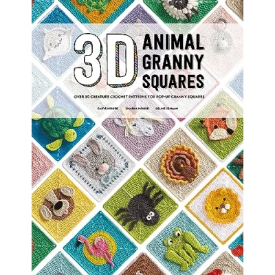 Abbildung von 3D Animal Granny Squares: Over 30 Creature Crochet Patterns for Pop up Square
