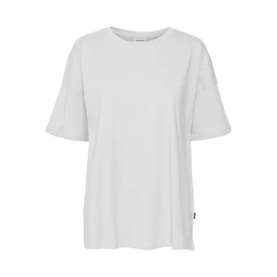 Abbildung von Noisy May Oversize Tshirt basic, Damen, Größe: Small, Bright white