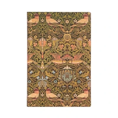 Abbildung von Paperblanks 12 Monatskalender Softcover Flexi 2025, Morris Vögel, Mini, Horizontal, Elastikband Verschluss