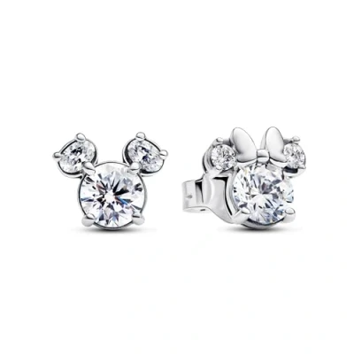 Abbildung von Pandora Disney Damen Ohrknöpfe Silber 293219C01