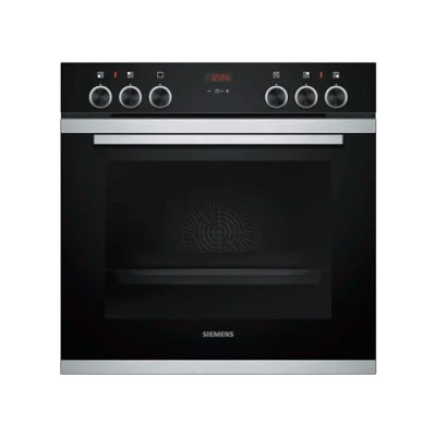 Abbildung von Siemens HE213ABS0 Backofen (Elektro/Einbau) / 59.4 cm Klapptür Elektronikuhr Edelstahl