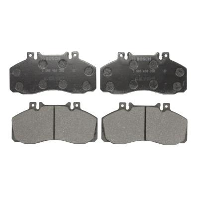 Abbildung von BOSCH 0 986 468 350 Bremsbelagsatz Low Metallic mit Montageanleitung MERCEDES BENZ: Vario Box Body / Estate, E Class Saloon