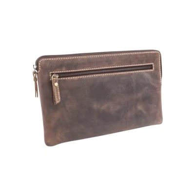 Abbildung von LEAS Banktasche &amp; Geldtasche im Vintage Style in Echt Leder, Dark Cognac Special Edition