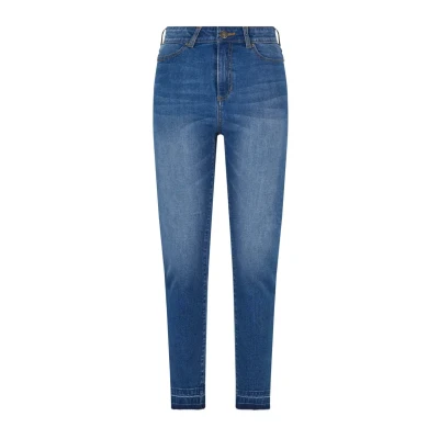 Abbildung von Urban Classics Jeans Skinny Fit, Damen, Größe: 36, Blue washed