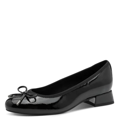 Abbildung von MARCO TOZZI Damen Pumps mit Schleife Elegant, Schwarz (Black Patent), 37 EU