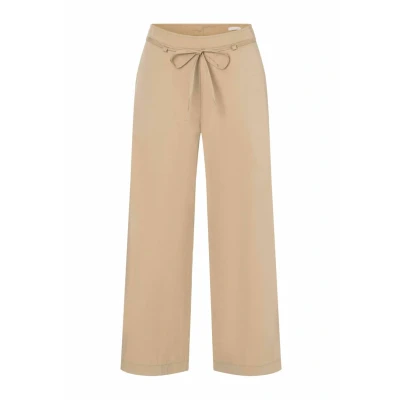Abbildung von MAC Jeans Chiara BELT Stoffhose, Damen, Größe: 34x34, Sand